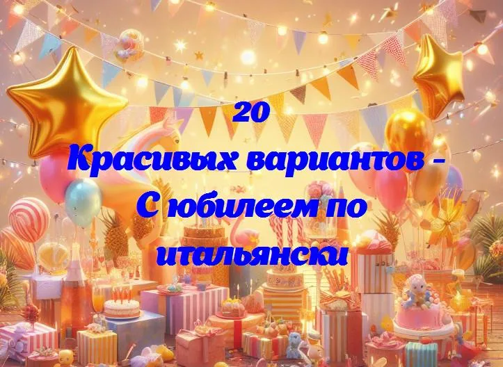 Волшебные годы: юбилей в итальянском стиле