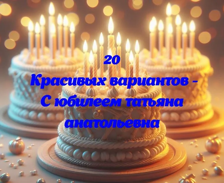 С днём рождения, татьяна анатольевна: юбилей в кругу друзей и близких!