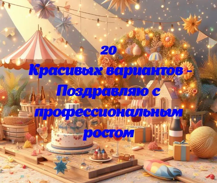 Поздравляю с профессиональным ростом - 20 Поздравлений