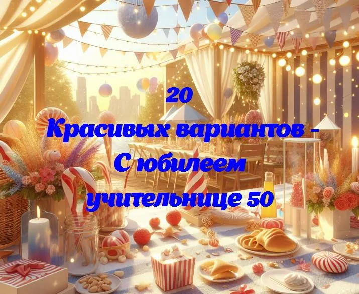 С юбилеем учительнице 50 - 20 Поздравлений