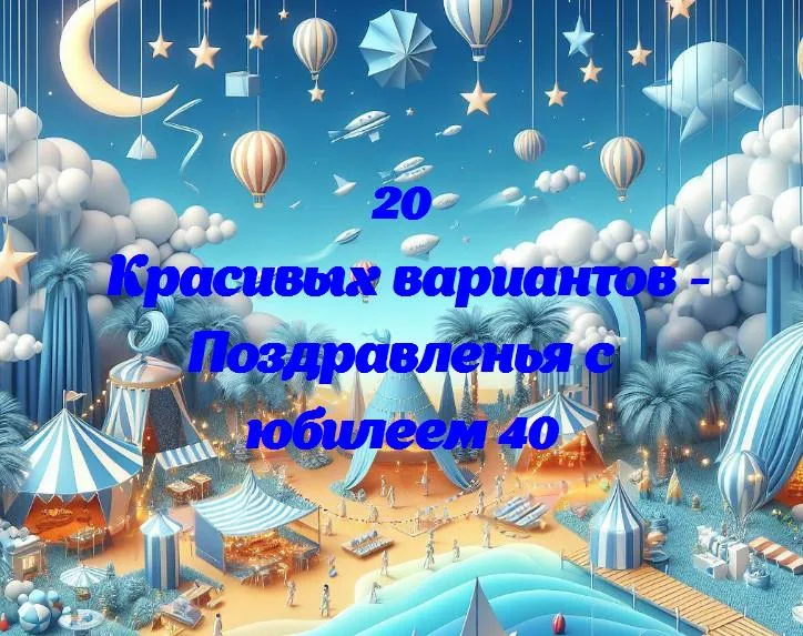 Веселые 40: поздравляем с юбилеем!