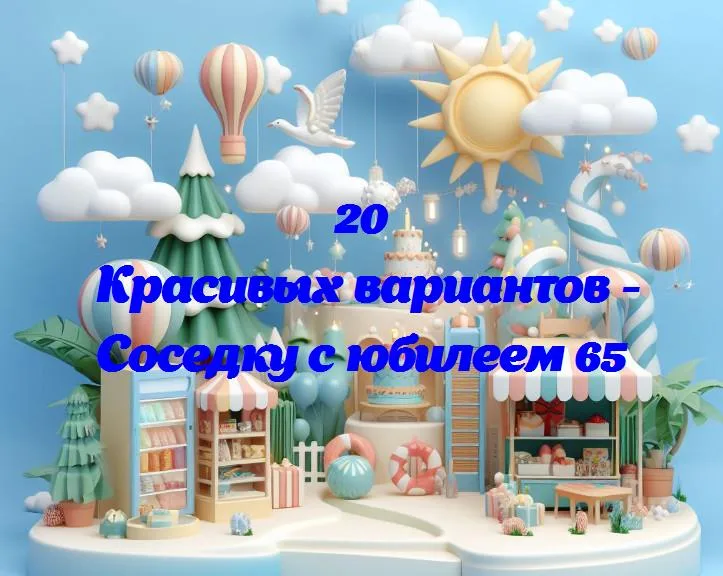 Весёлые 65: поздравляем нашу соседку с юбилеем!