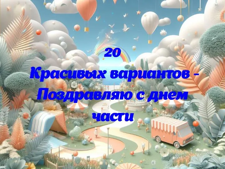 Поздравляю с днем части - 20 Поздравлений