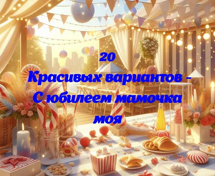 С юбилеем мамочка моя - 20 Поздравлений