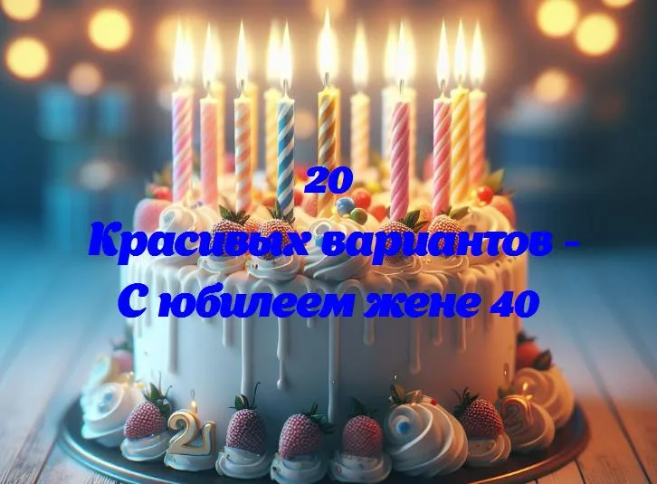 С юбилеем жене 40 - 20 Поздравлений