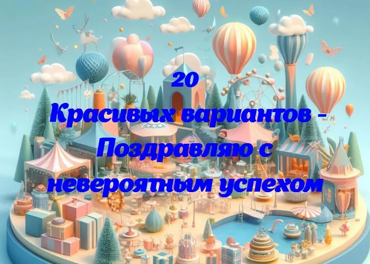 Поздравляю с невероятным успехом - 20 Поздравлений