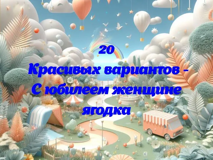 Сладкий юбилей женщины ягодки: 20 лет ярких моментов в жизни