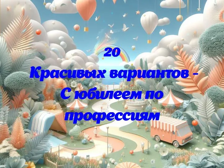 С юбилеем по профессиям - 20 Поздравлений