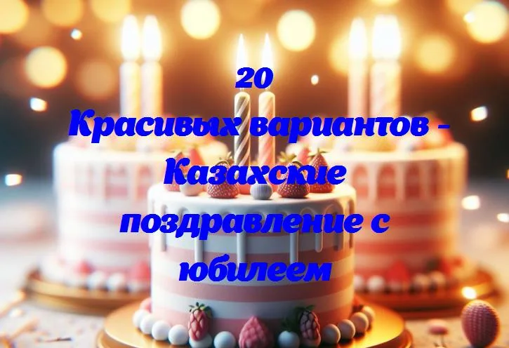 Топ 20 красивых поздравлений на казахском к юбилею: создайте особенный день