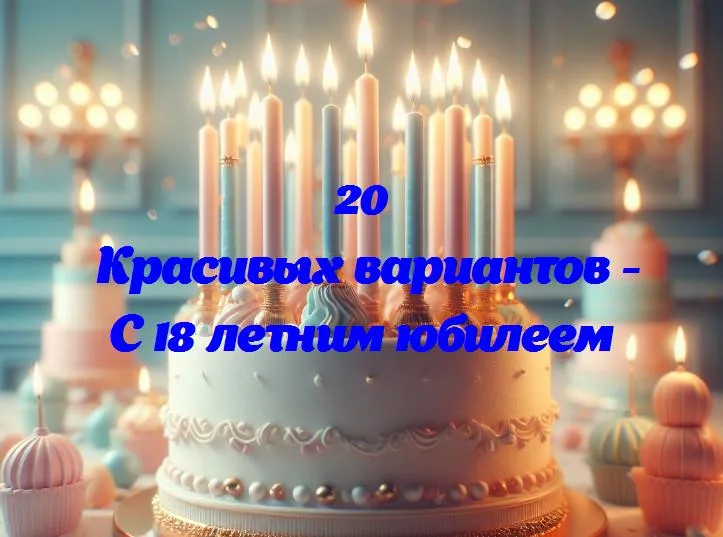 С 18 летним юбилеем - 20 Поздравлений