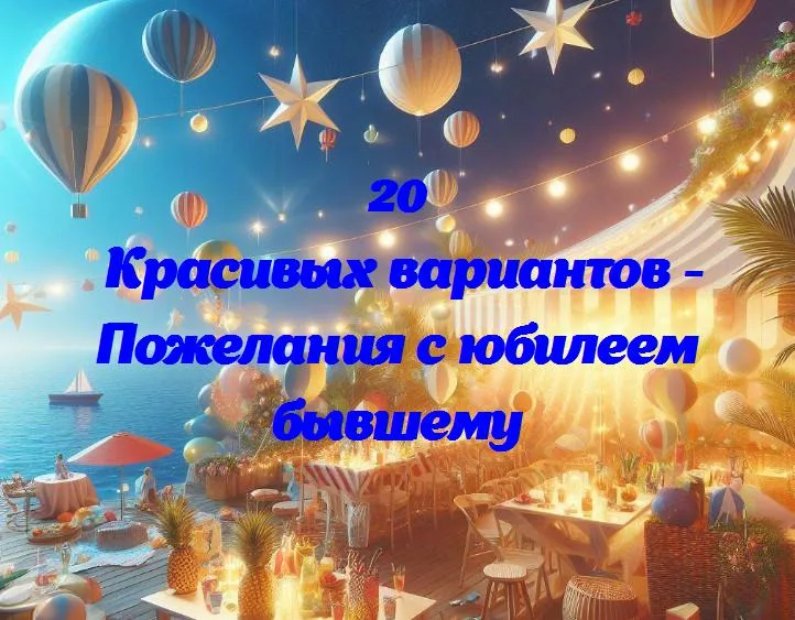 Веселые пожелания: пусть юбилей бывшего будет полон смеха и радости!