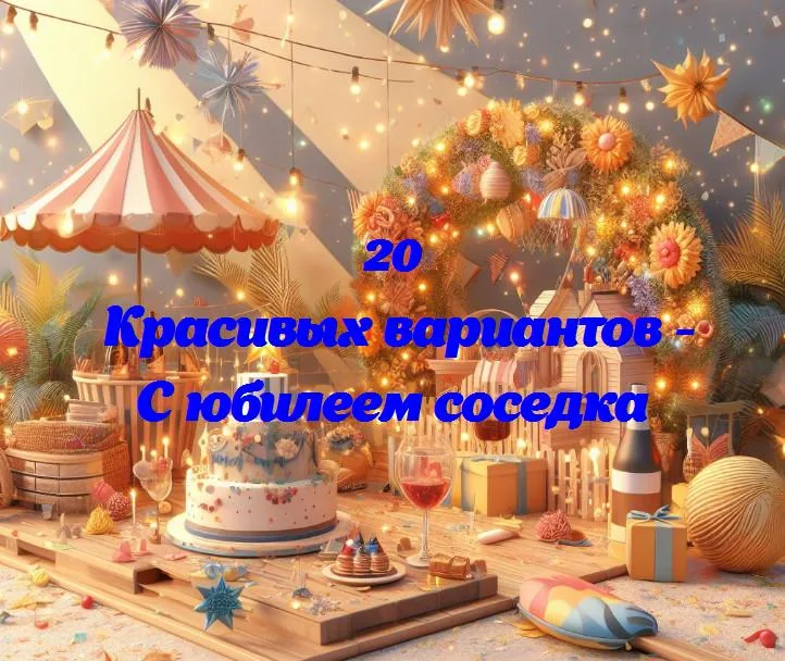 С юбилеем соседка - 20 Поздравлений