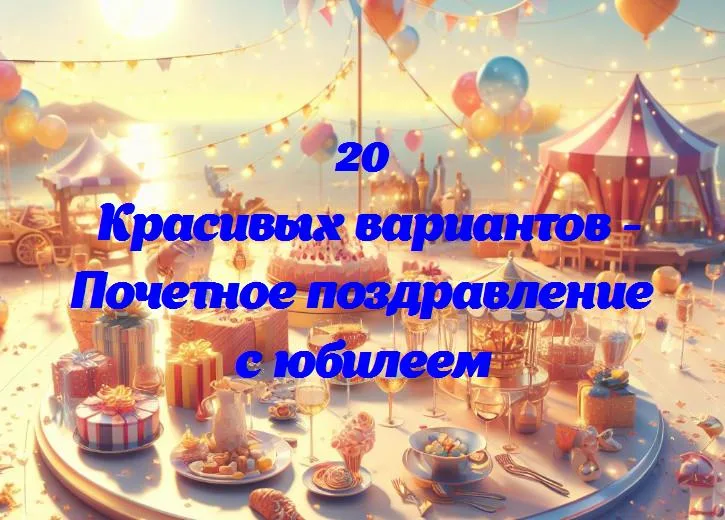 Волшебные моменты: юбилей как особенная страница в книге жизни