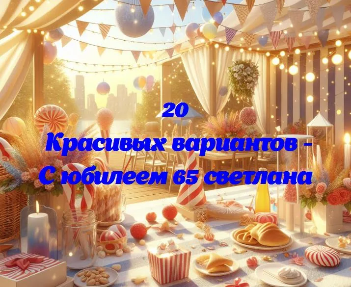 С юбилеем 65 светлана - 20 Поздравлений