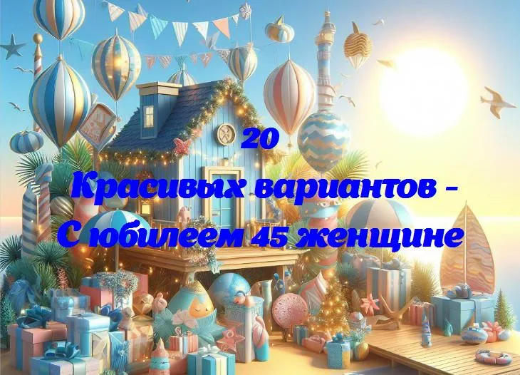 С юбилеем 45 женщине - 20 Поздравлений