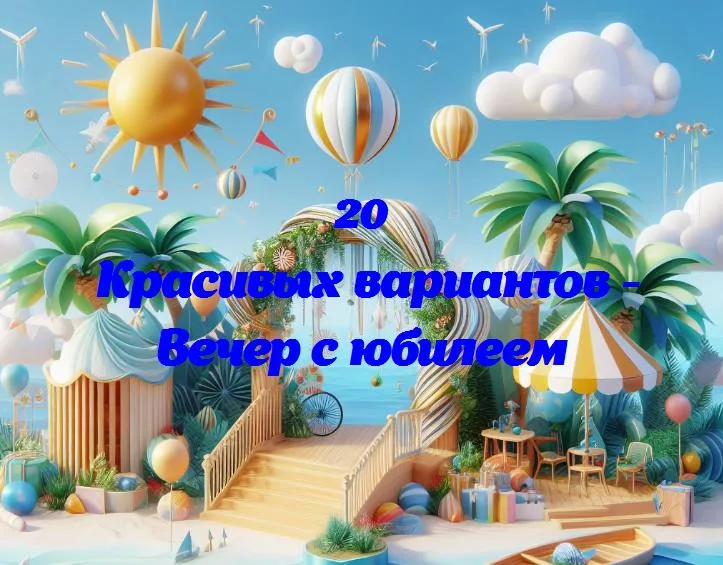 Вечер с юбилеем - 20 Поздравлений