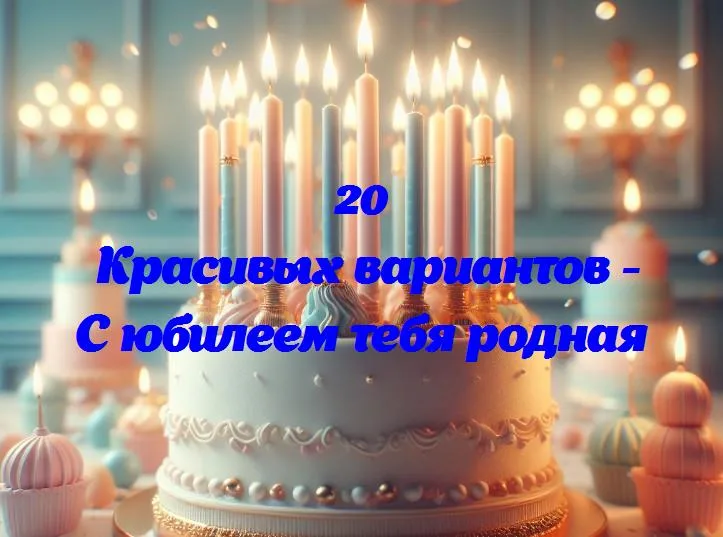 С юбилеем тебя родная - 20 Поздравлений