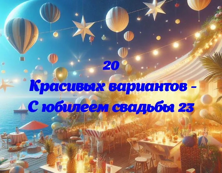 С юбилеем свадьбы 23 - 20 Поздравлений