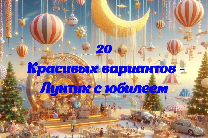 Лунтик с юбилеем - 20 Поздравлений