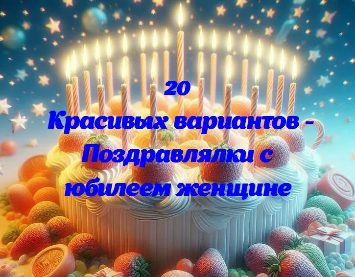 Волшебные моменты счастья: поздравления с юбилеем для особенной женщины