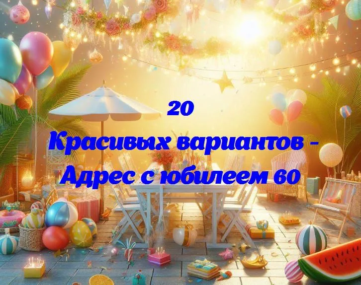 Великолепные 60: празднуем юбилей с радостью и вдохновением!