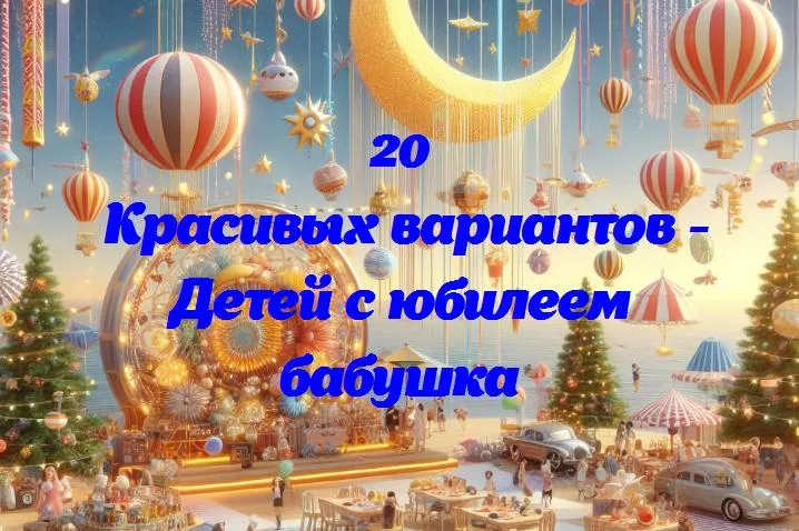 Волшебные моменты: юбилей бабушки в глазах детей