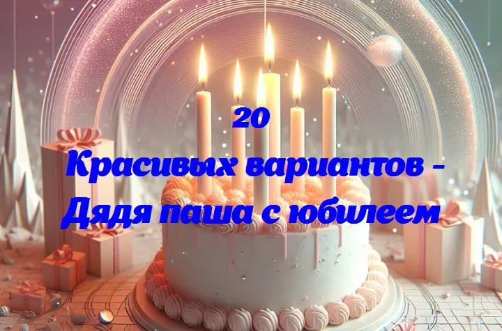 Праздничная вечеринка в честь дяди паши: юбилей в кругу семьи и друзей