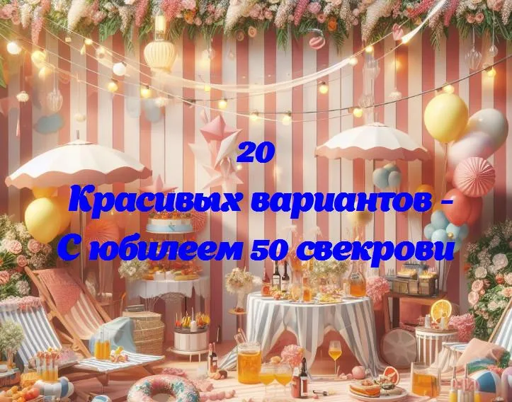 С юбилеем 50 свекрови - 20 Поздравлений