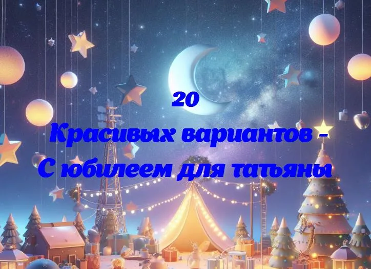 С юбилеем для татьяны - 20 Поздравлений