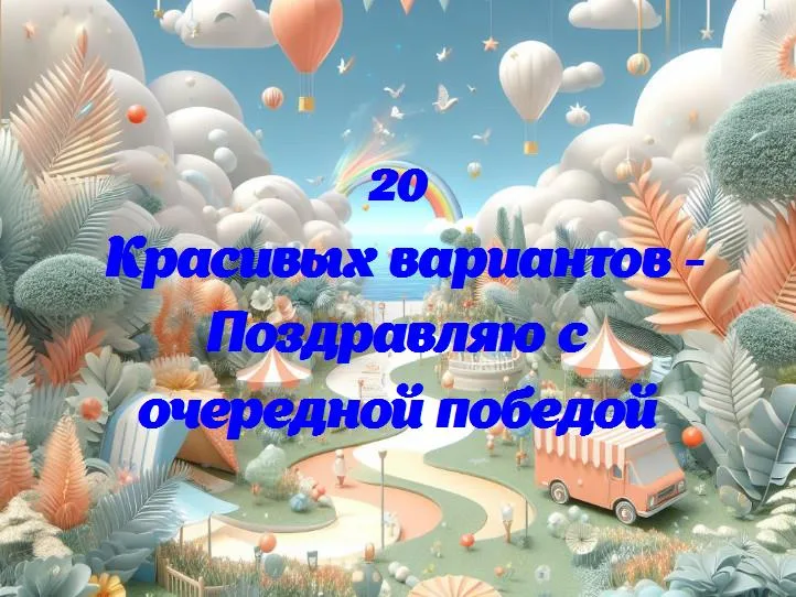 Поздравляю с очередной победой - 20 Поздравлений