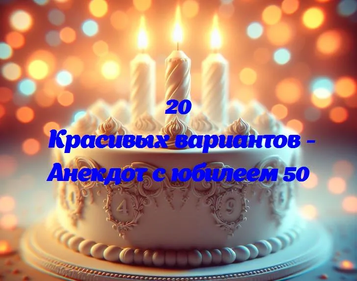 Анекдот с юбилеем 50 - 20 Поздравлений