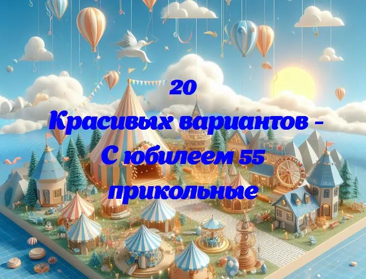 Смех и шутки: юбилей 55 в стиле приколов