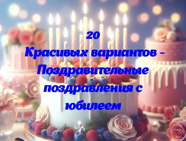 Юбилейные улыбки: как поздравить особенного человека с важным днем