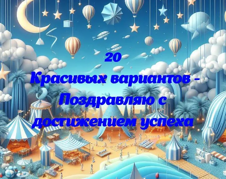 Поздравляю с достижением успеха - 20 Поздравлений