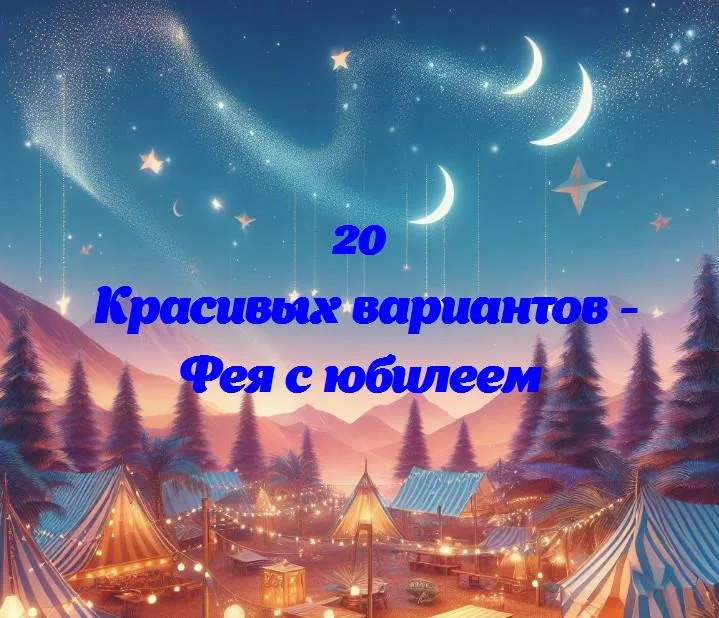 Фея с юбилеем - 20 Поздравлений