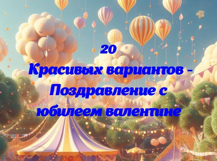 Поздравление с юбилеем валентине - 20 Поздравлений