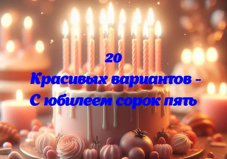 Празднуем 45 лет: взгляд на жизнь, уроки и смех