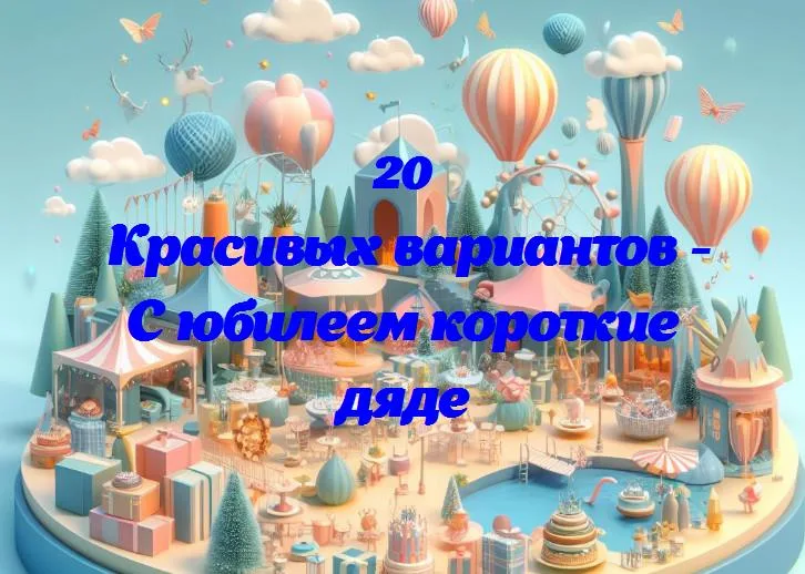 С юбилеем короткие дяде - 20 Поздравлений