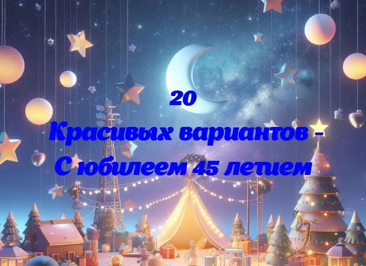 С юбилеем 45 летием - 20 Поздравлений