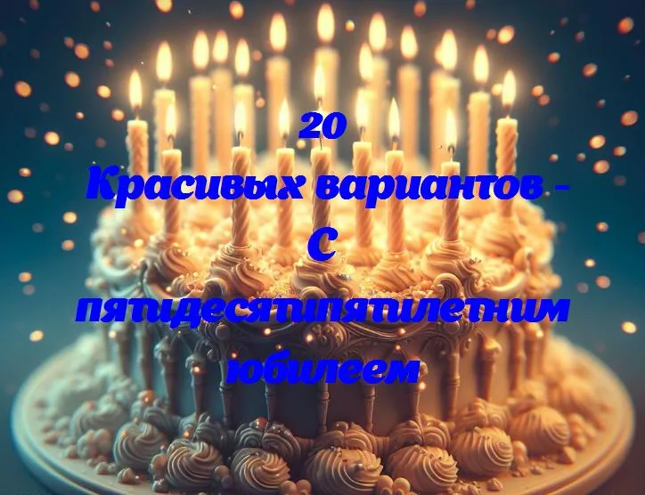 Празднование полувекового юбилея: 55 лет счастья и успехов