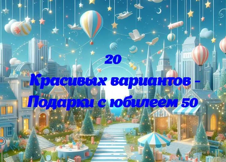 Секреты идеальных подарков к 50-летию: радость в каждом подарке!