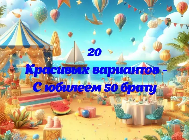 С юбилеем 50 брату - 20 Поздравлений