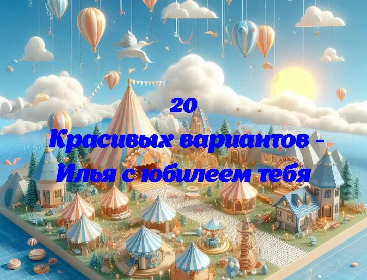 Илья с юбилеем тебя - 20 Поздравлений