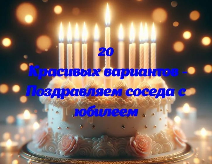 Соседу — 365 дней счастья: поздравляем с юбилеем!