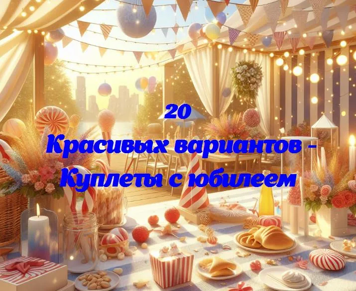 Куплеты с юбилеем - 20 Поздравлений