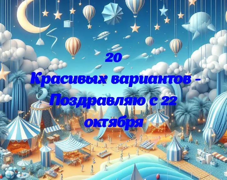 Поздравляю с 22 октября - 20 Поздравлений