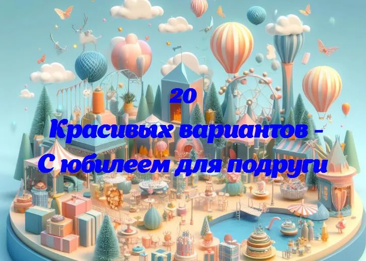 С юбилеем для подруги - 20 Поздравлений