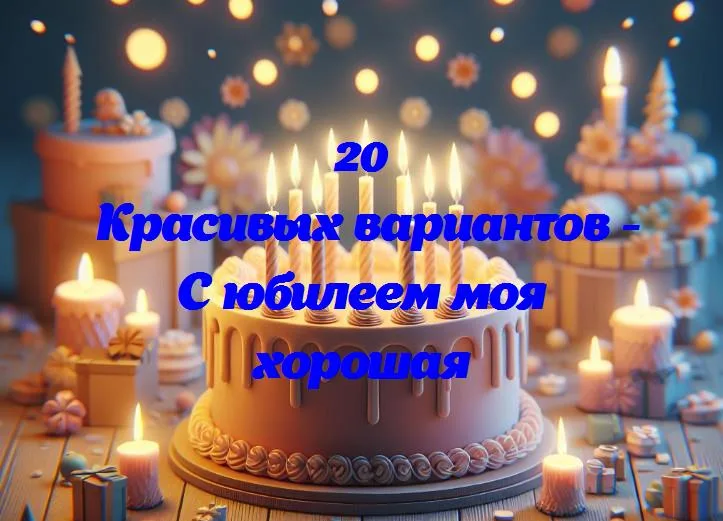 С юбилеем моя хорошая - 20 Поздравлений