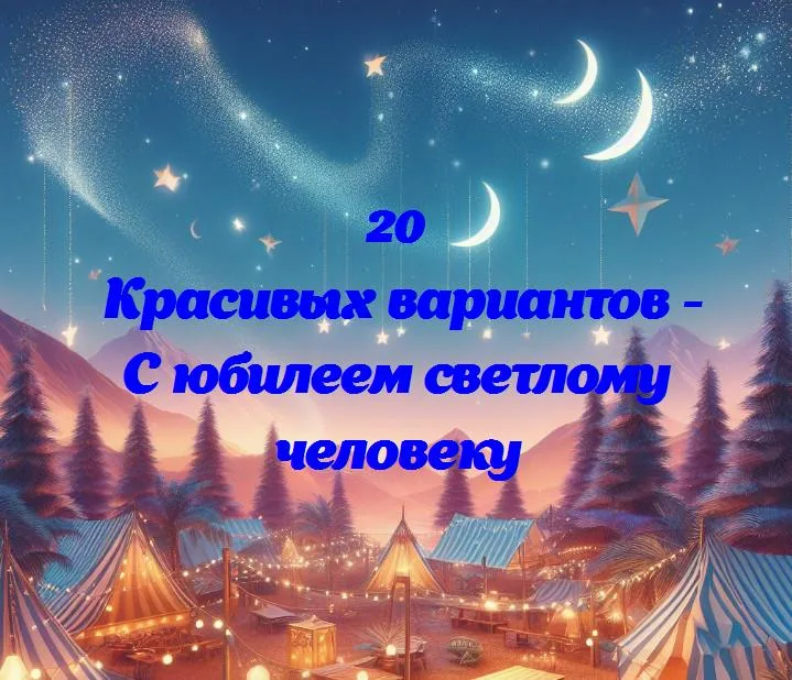 С юбилеем светлому человеку - 20 Поздравлений