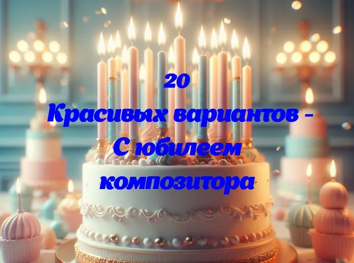 С юбилеем композитора - 20 Поздравлений